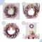 18-inch Patriotic Red, White, and Blue Berries Leaves Wreath for Front Door
